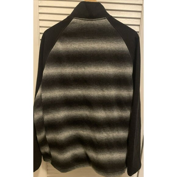 St Louis Cardinals Carl Banks L Sweater Jacket Black Gray Baseball Embroidered - Picture 7 of 7